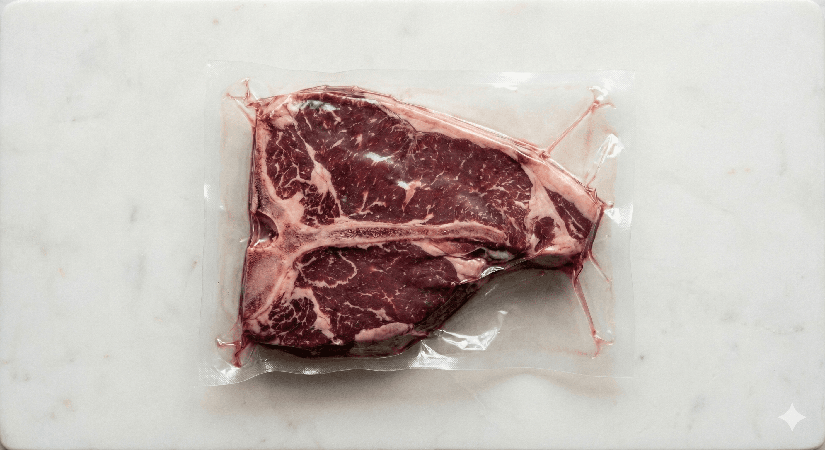 Carne bovina com osso crua embalada
